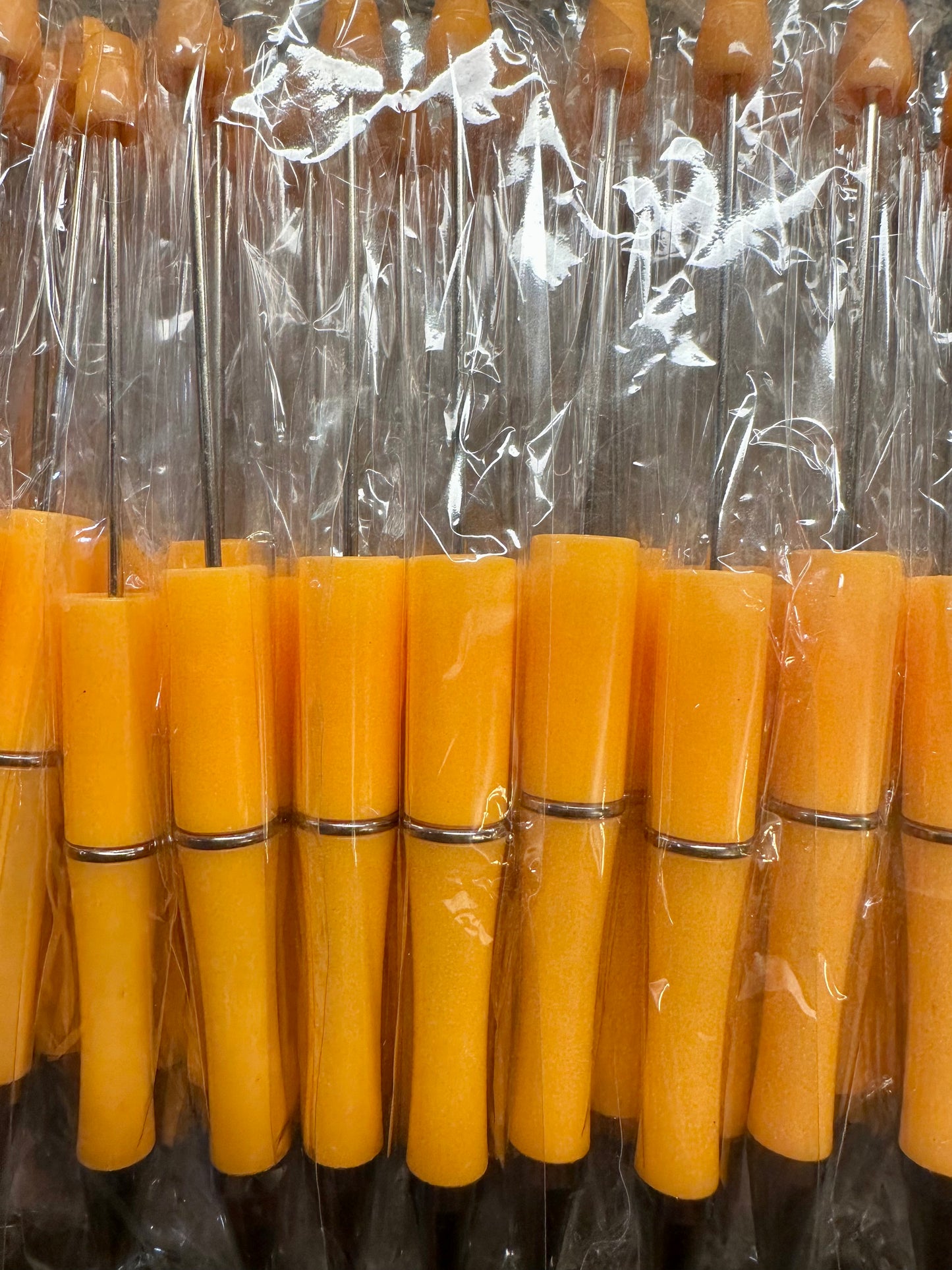 Tangerine Beadable Pen (plastic)