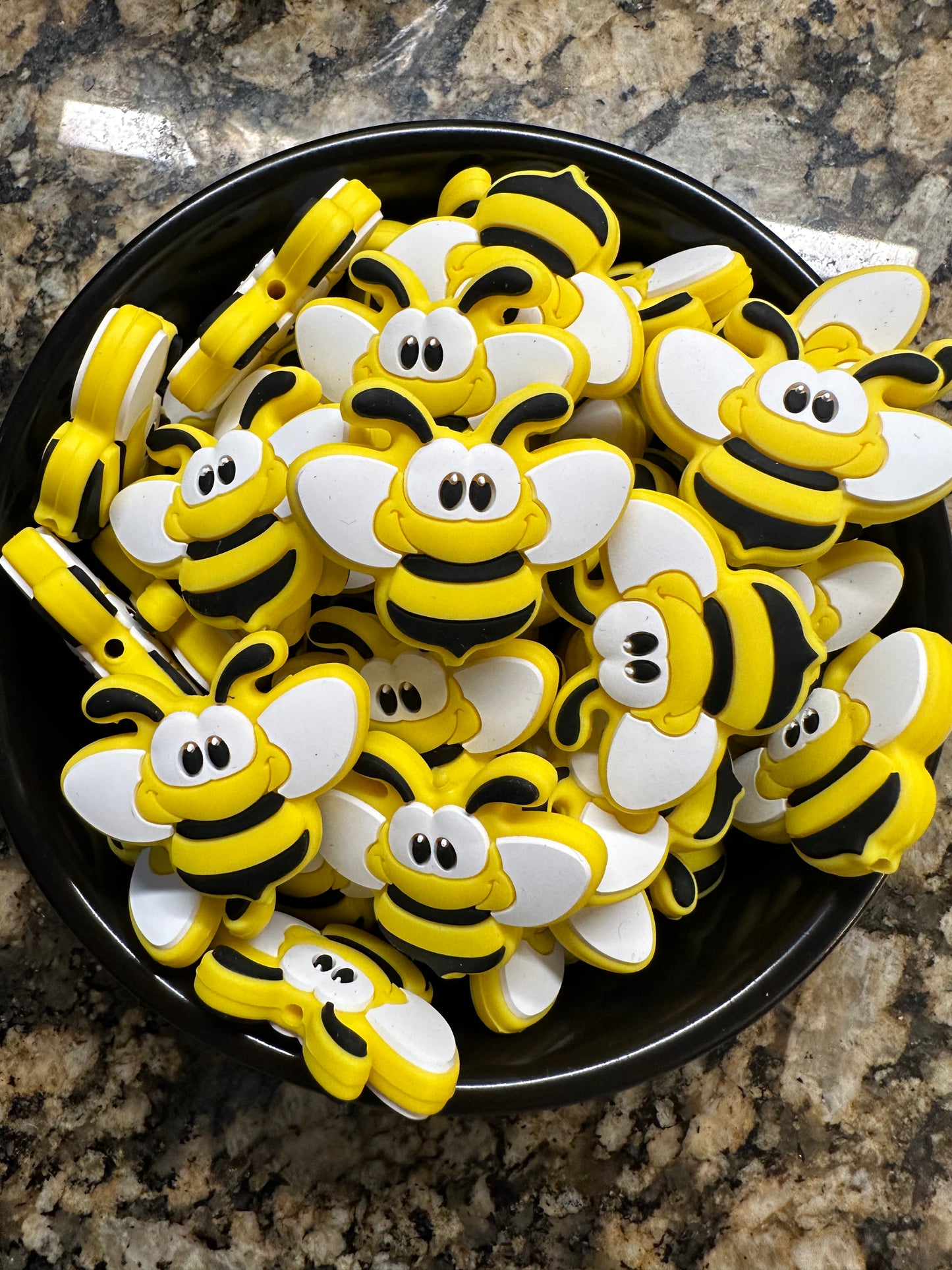 Yellow Bee Silicone Focal