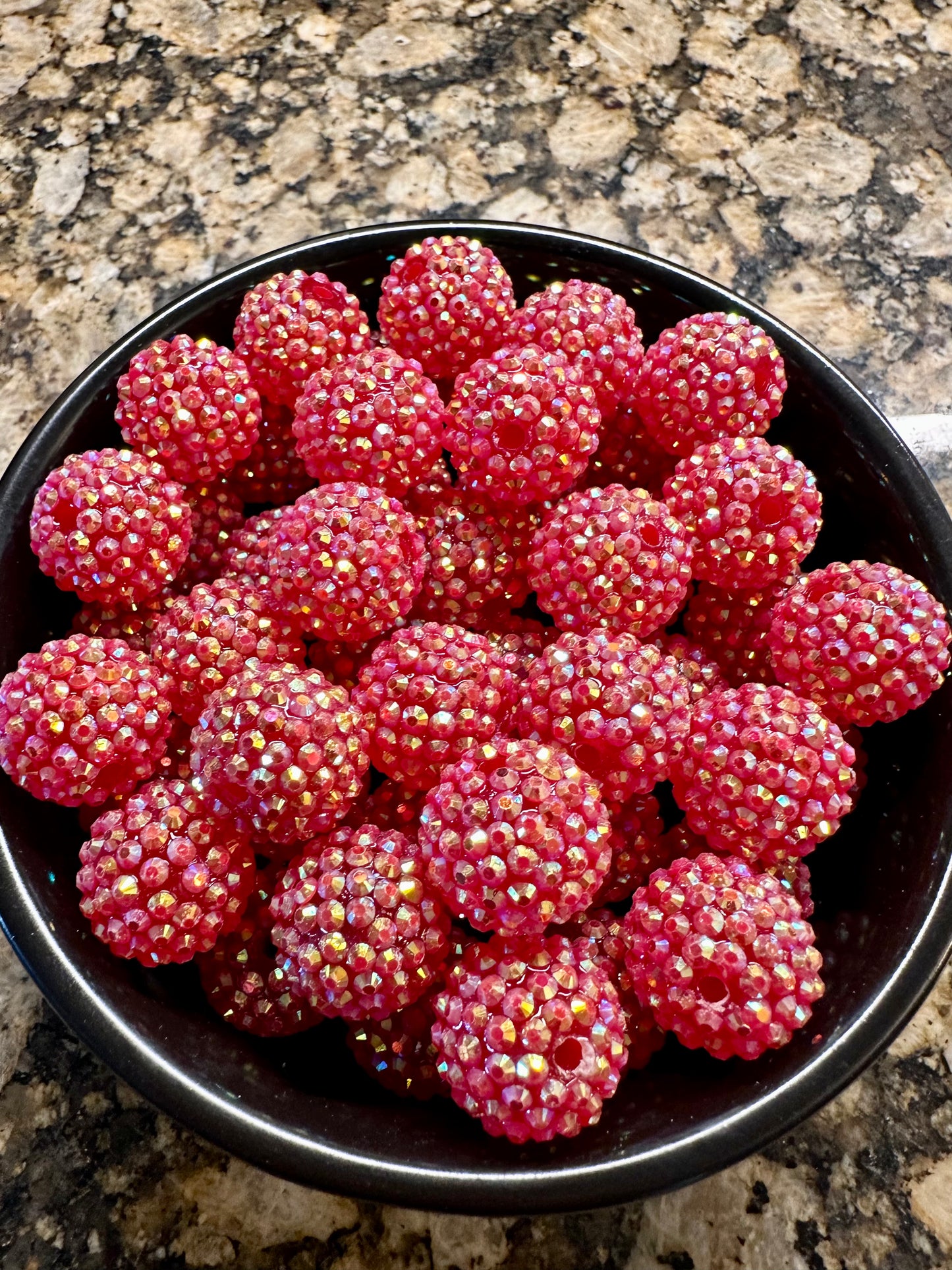 Cherry Red 20mm Rhinestone