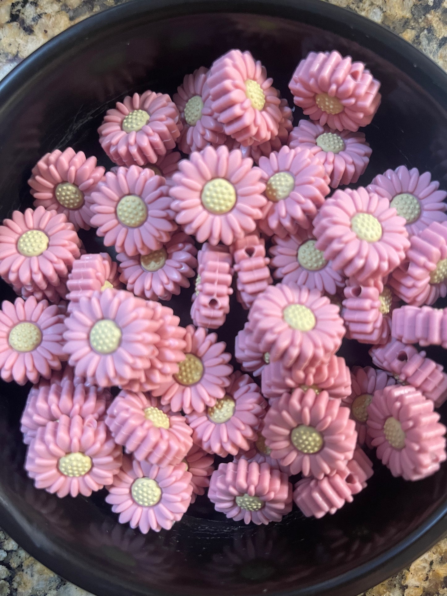Sunflower Silicone Focal (Blush)