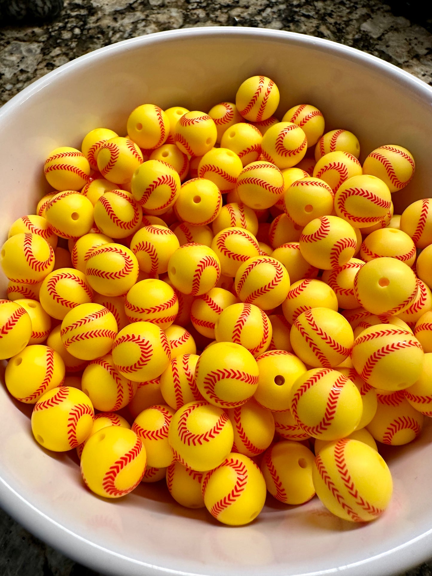 Softball Print Silicone (15mm)