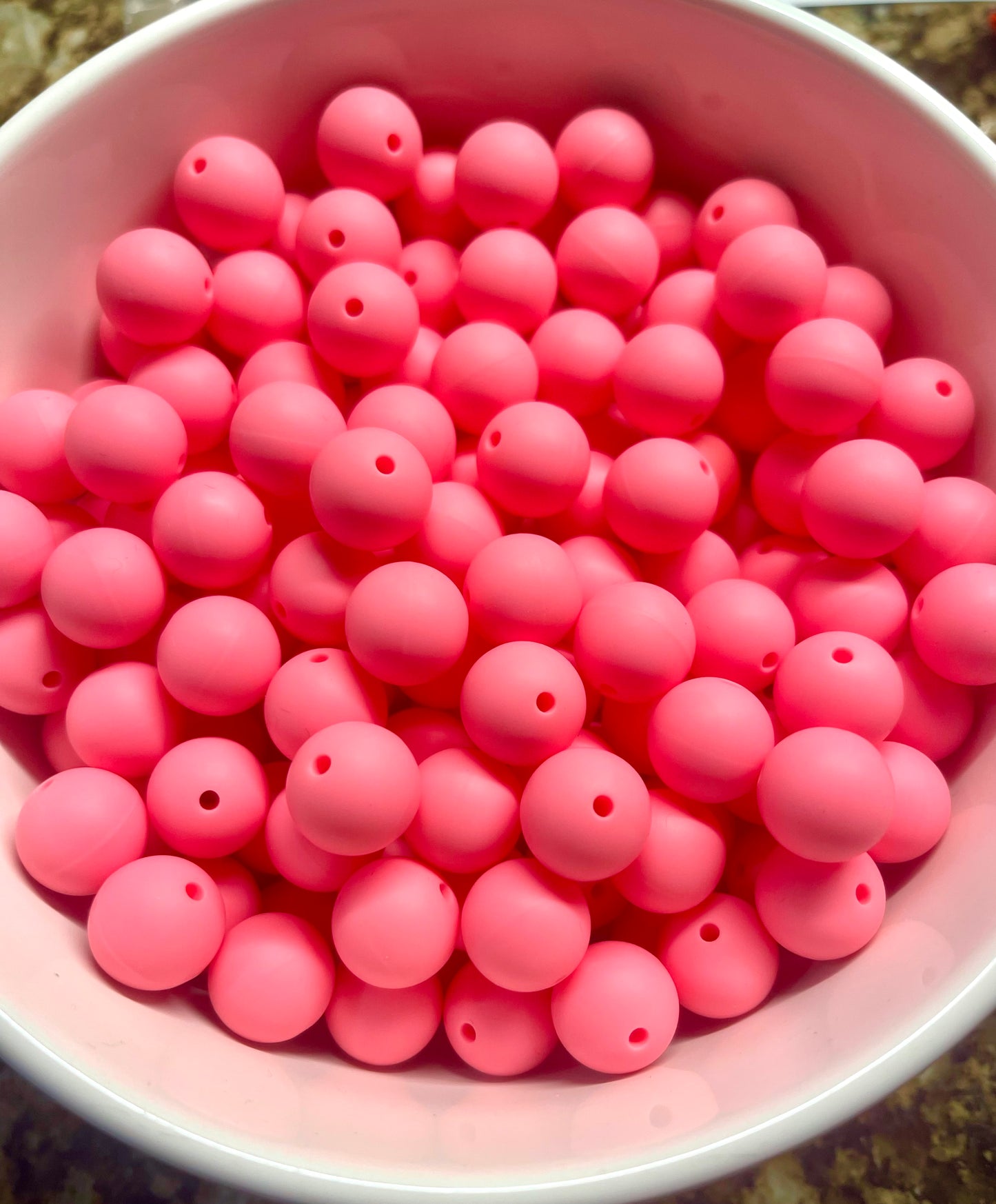 Sakura Pink Silicone Round (15mm)