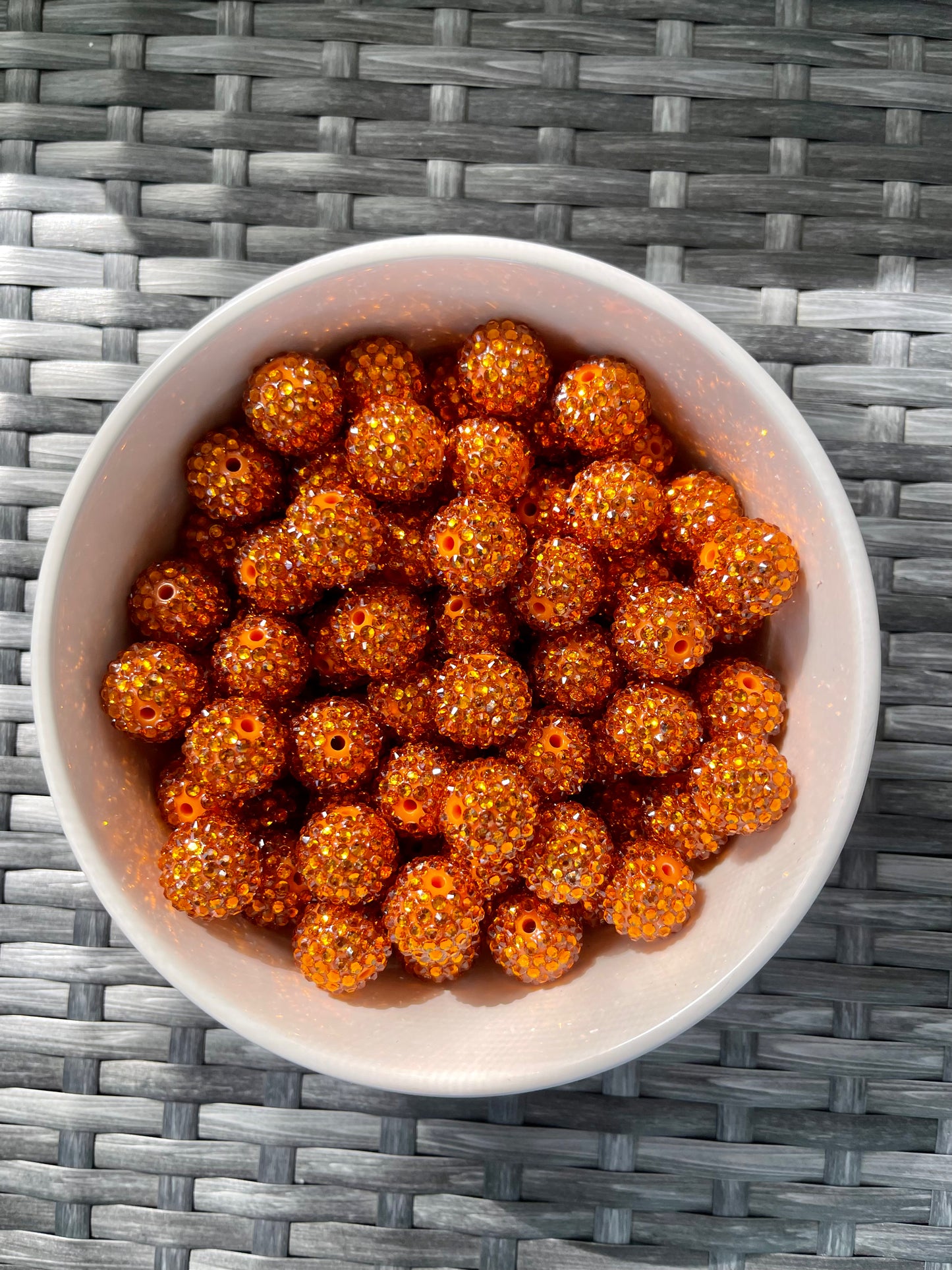BURNT ORANGE 20mm Rhinestone