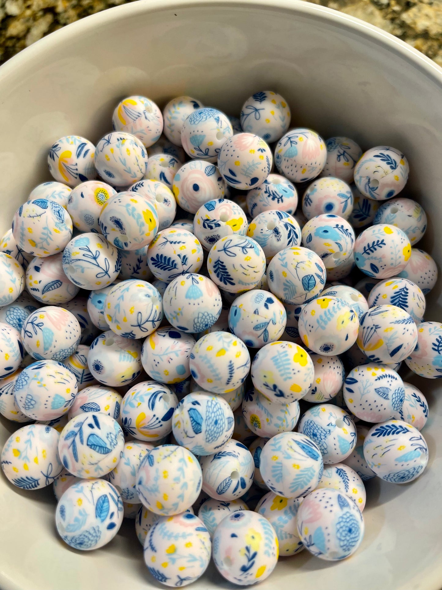 Blue spring Floral Print