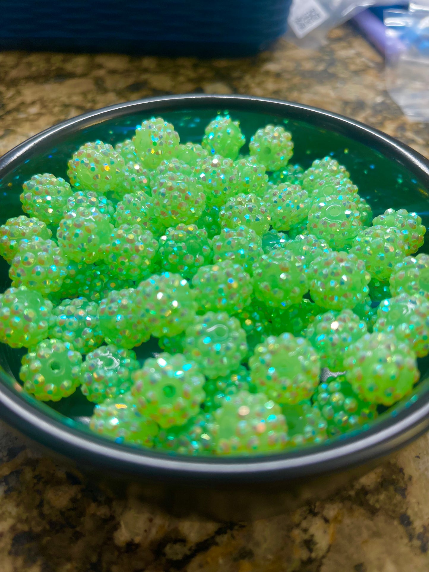 Rhinestone (14mm) LIME