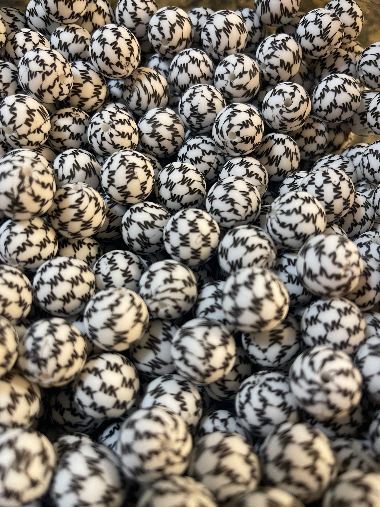 WHITE MmmKay Print Silicone (15mm)
