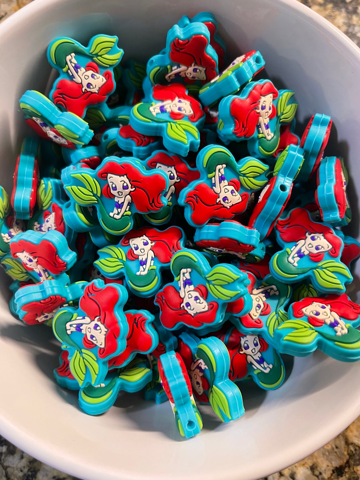 Tiny Mermaid Girl Silicone Focal