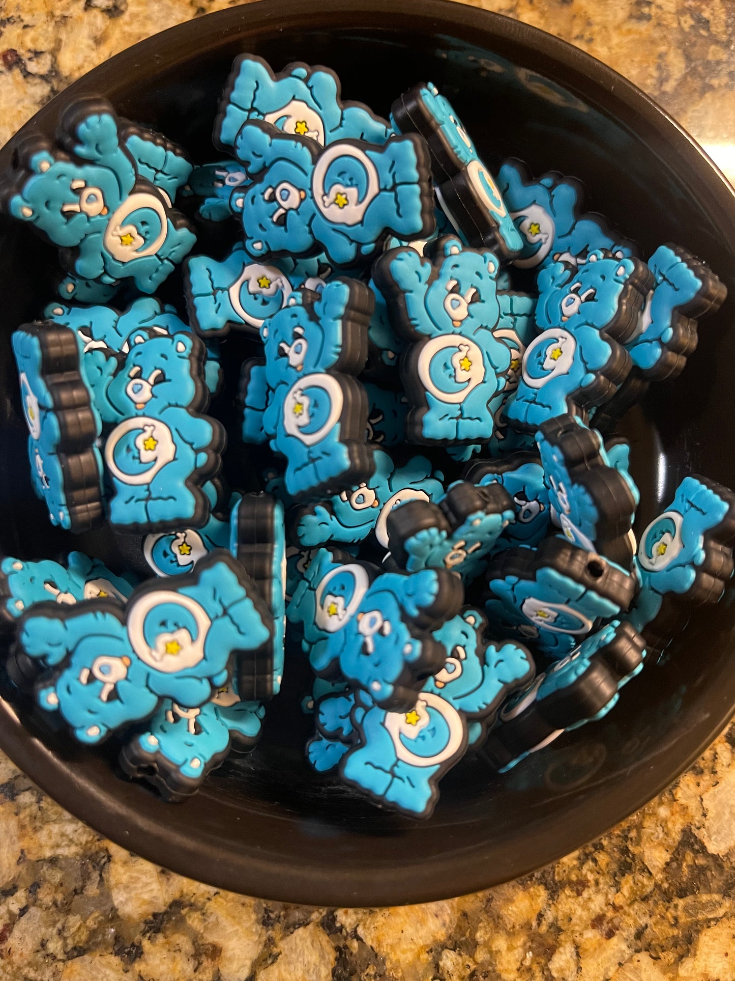 Blue Moon Bear Silicone Focal
