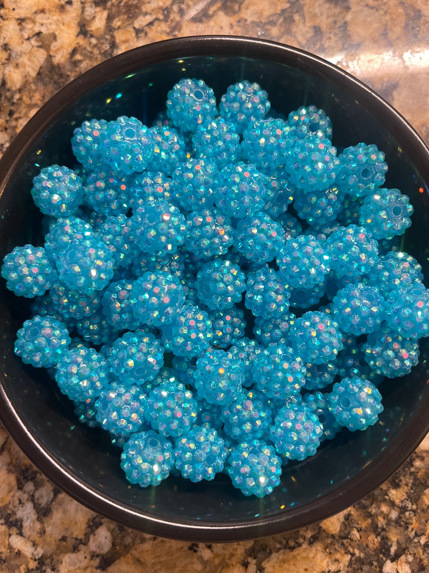 Rhinestone (14mm) Aqua