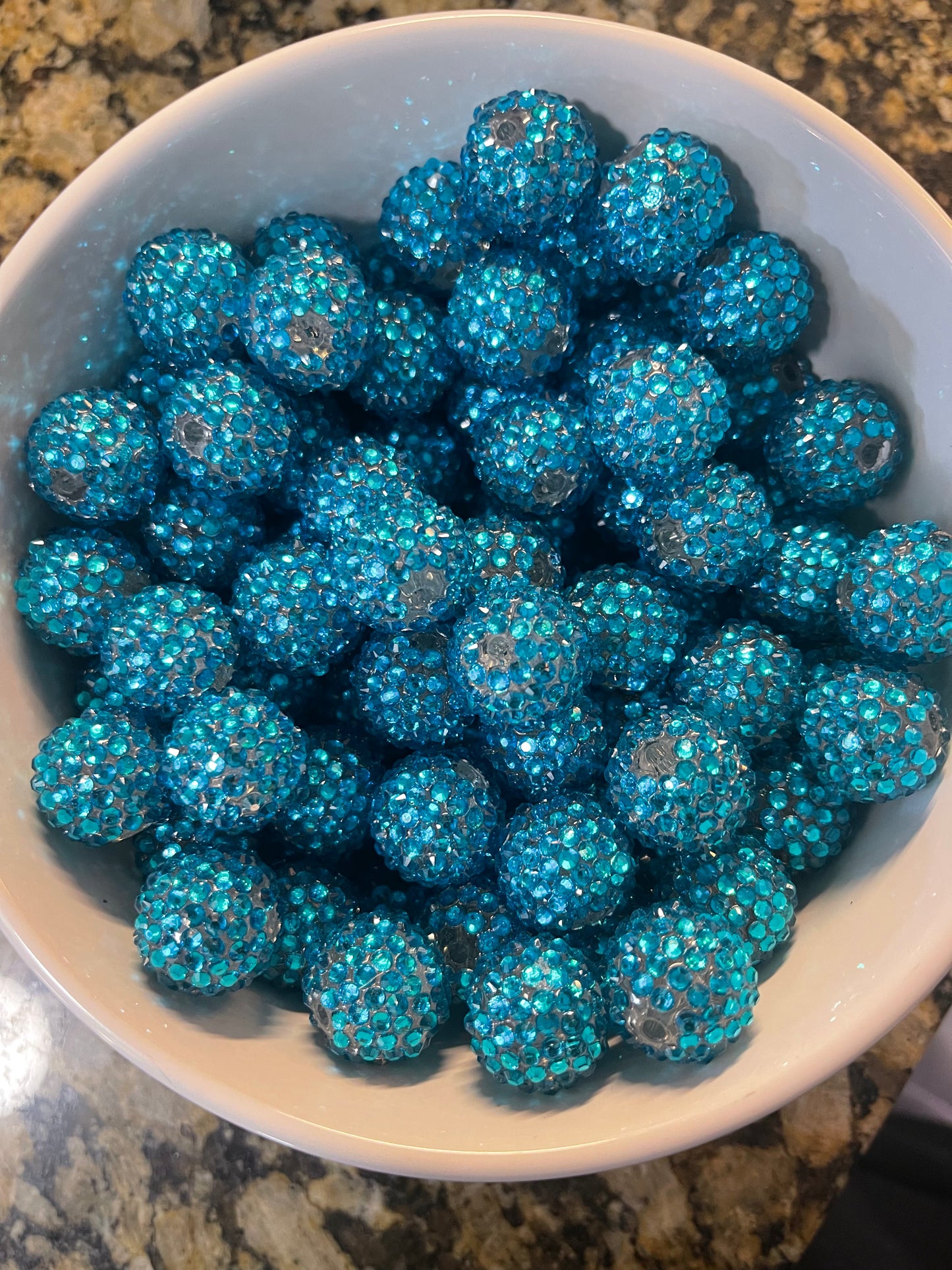 Teal 20mm Rhinestone