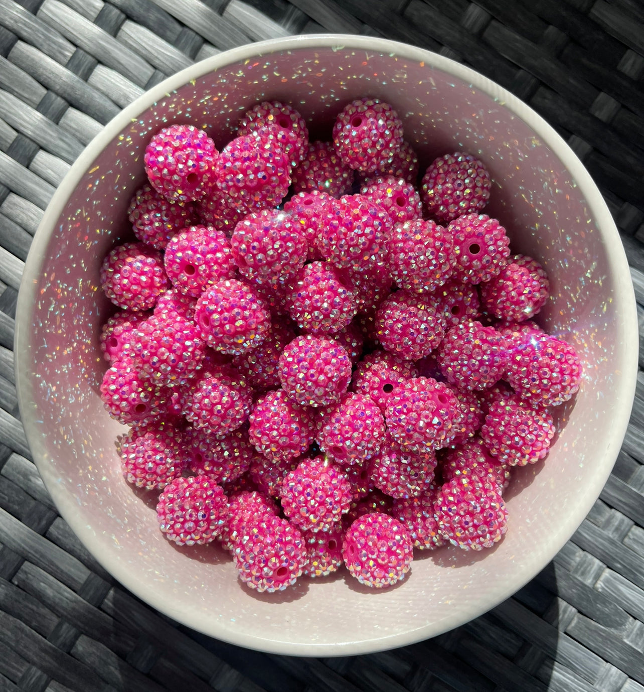 RASPBERRY 20mm Rhinestone
