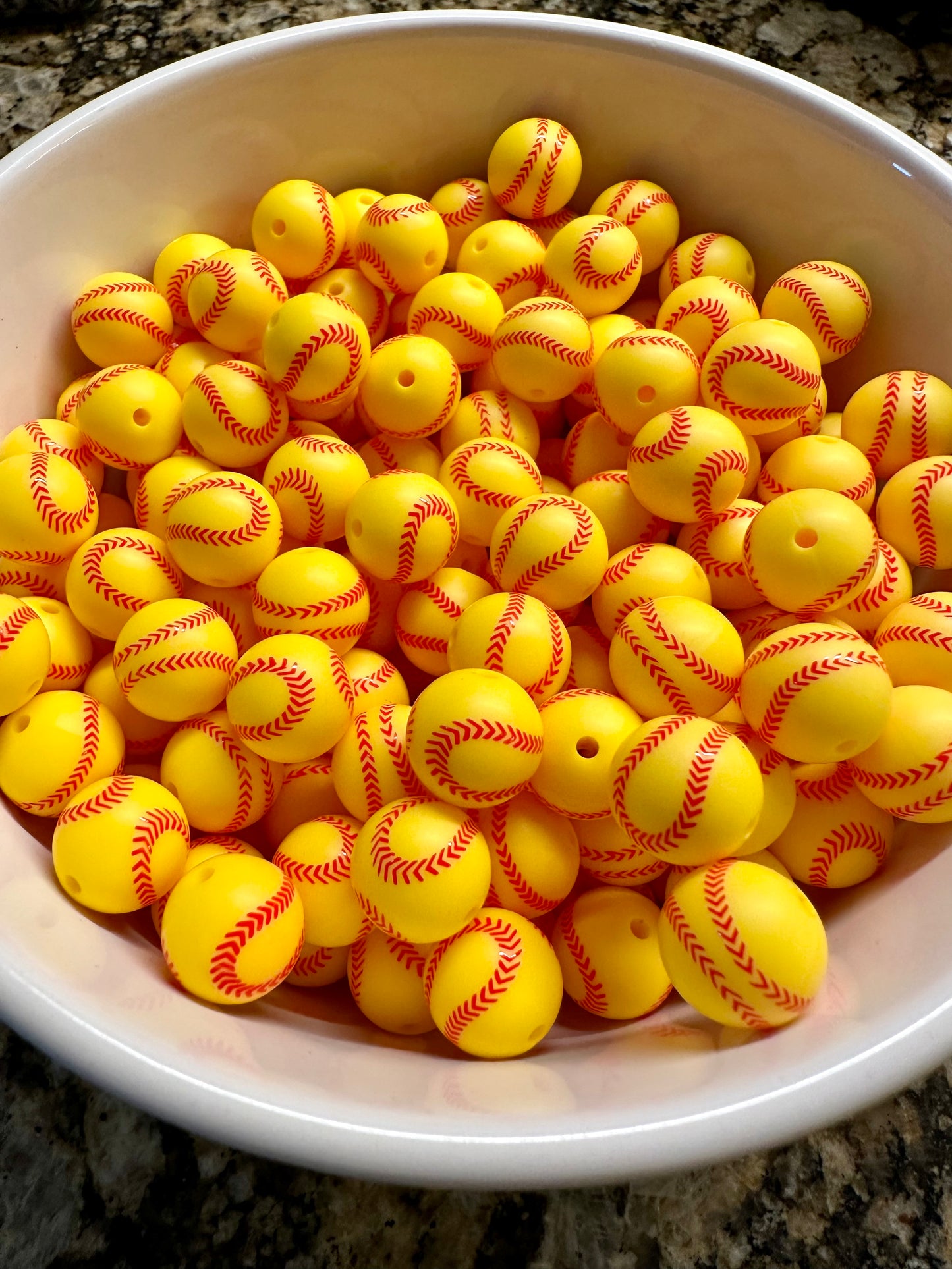 Softball Print Silicone (15mm)
