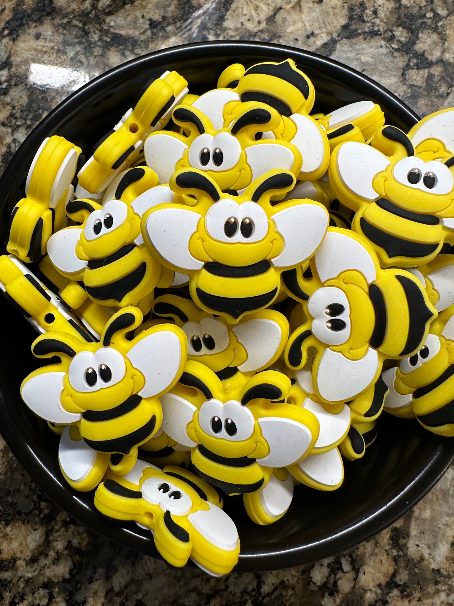 Yellow Bee Silicone Focal