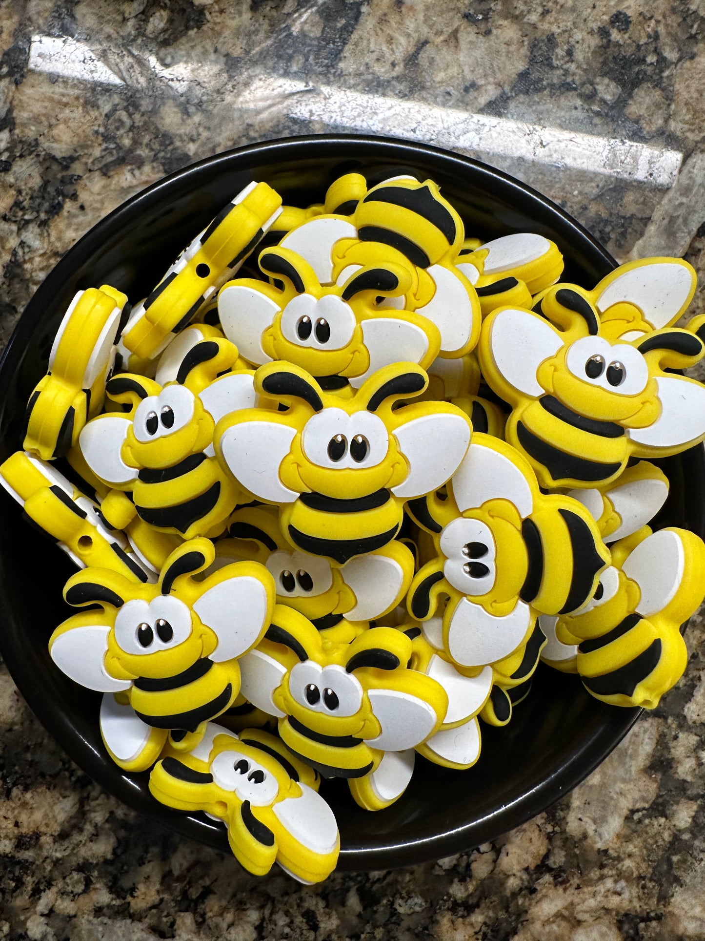 Yellow Bee Silicone Focal