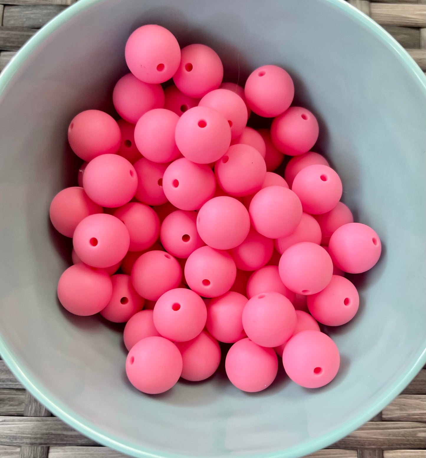 Pink Silicone Round (15mm)