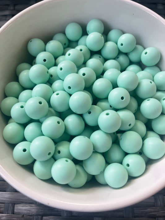 Mint silicone Round (15mm)