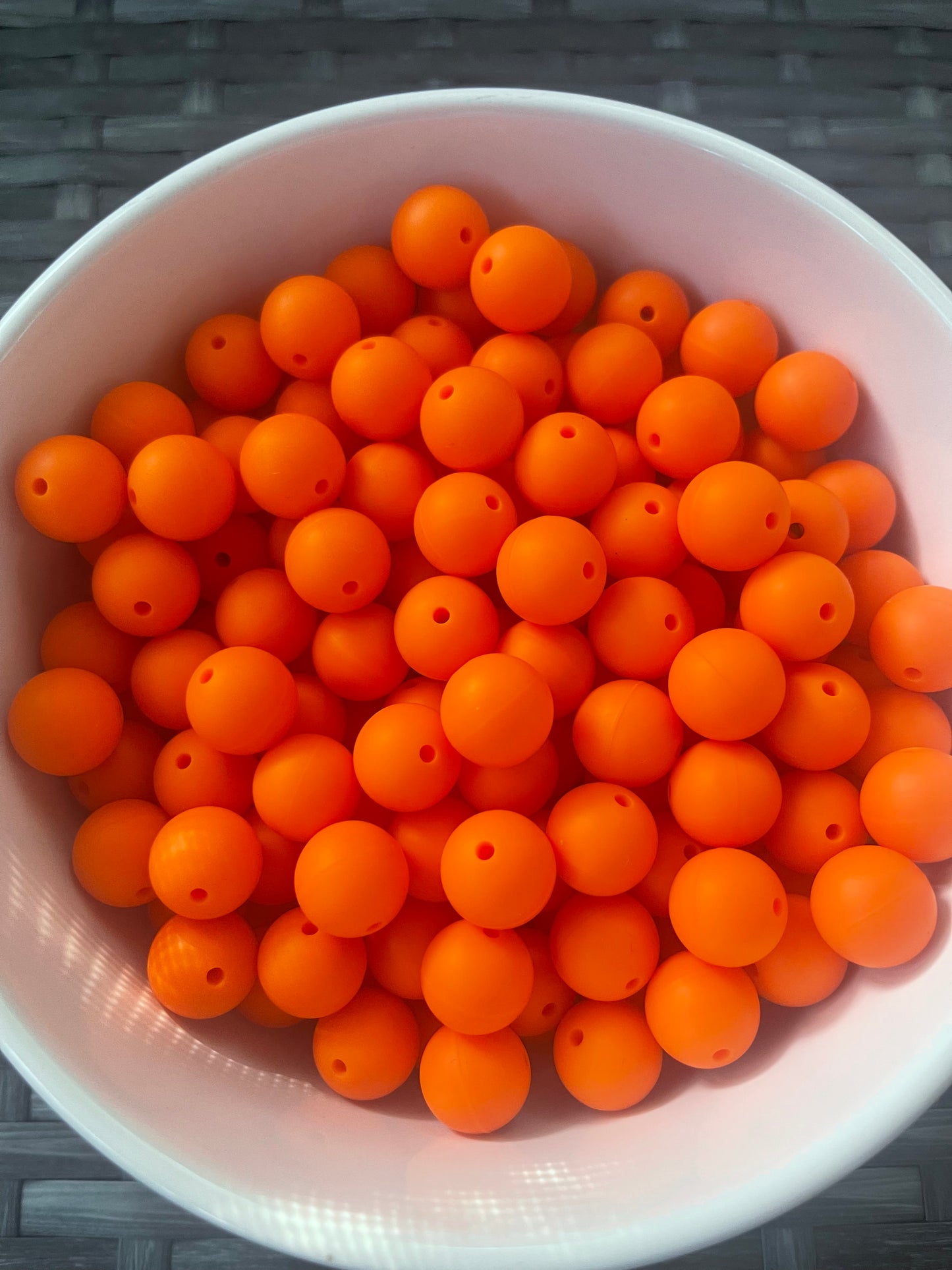 Orange Silicone Round (15mm)