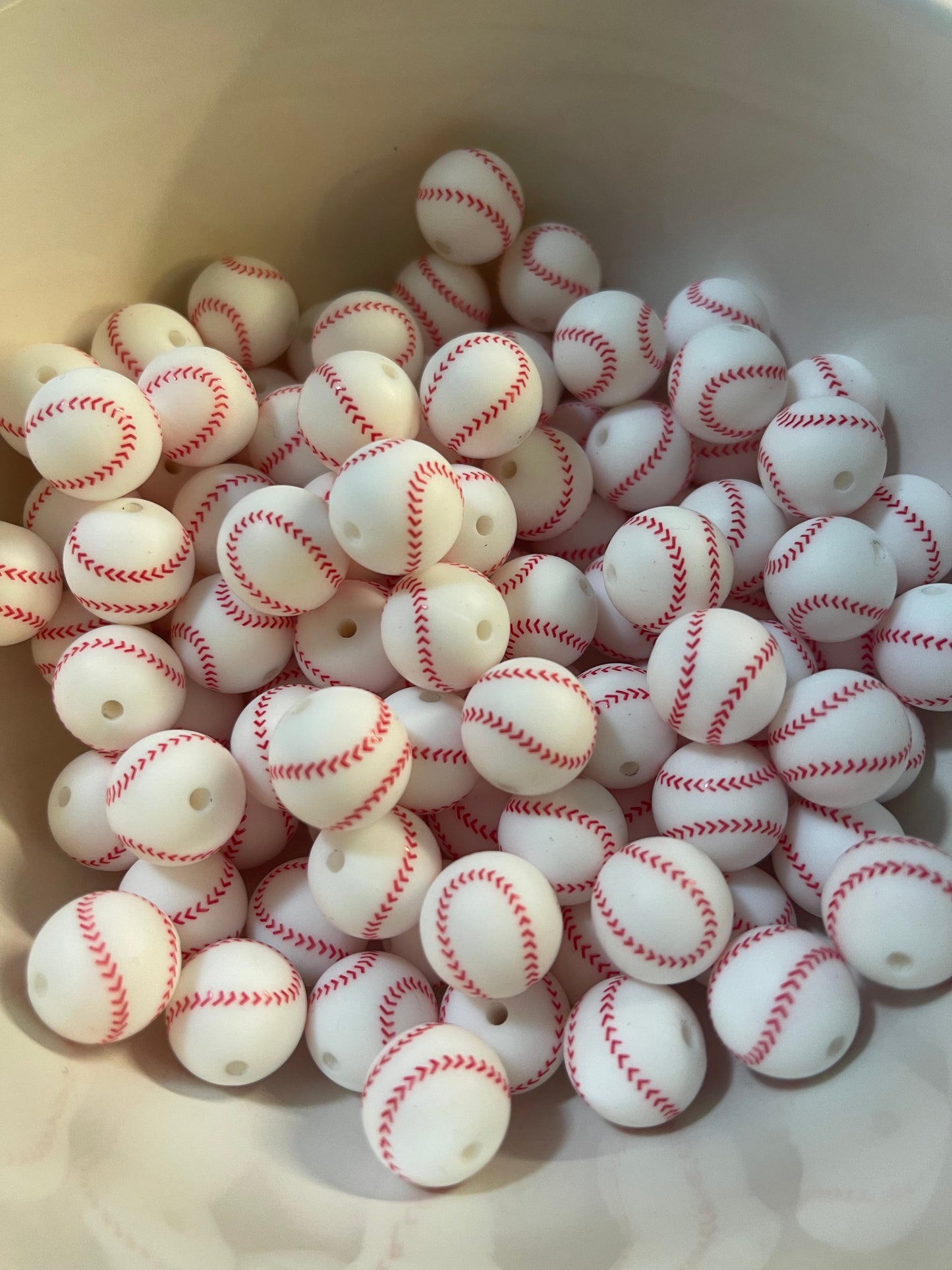 Baseball Printed Silicone (15mm)