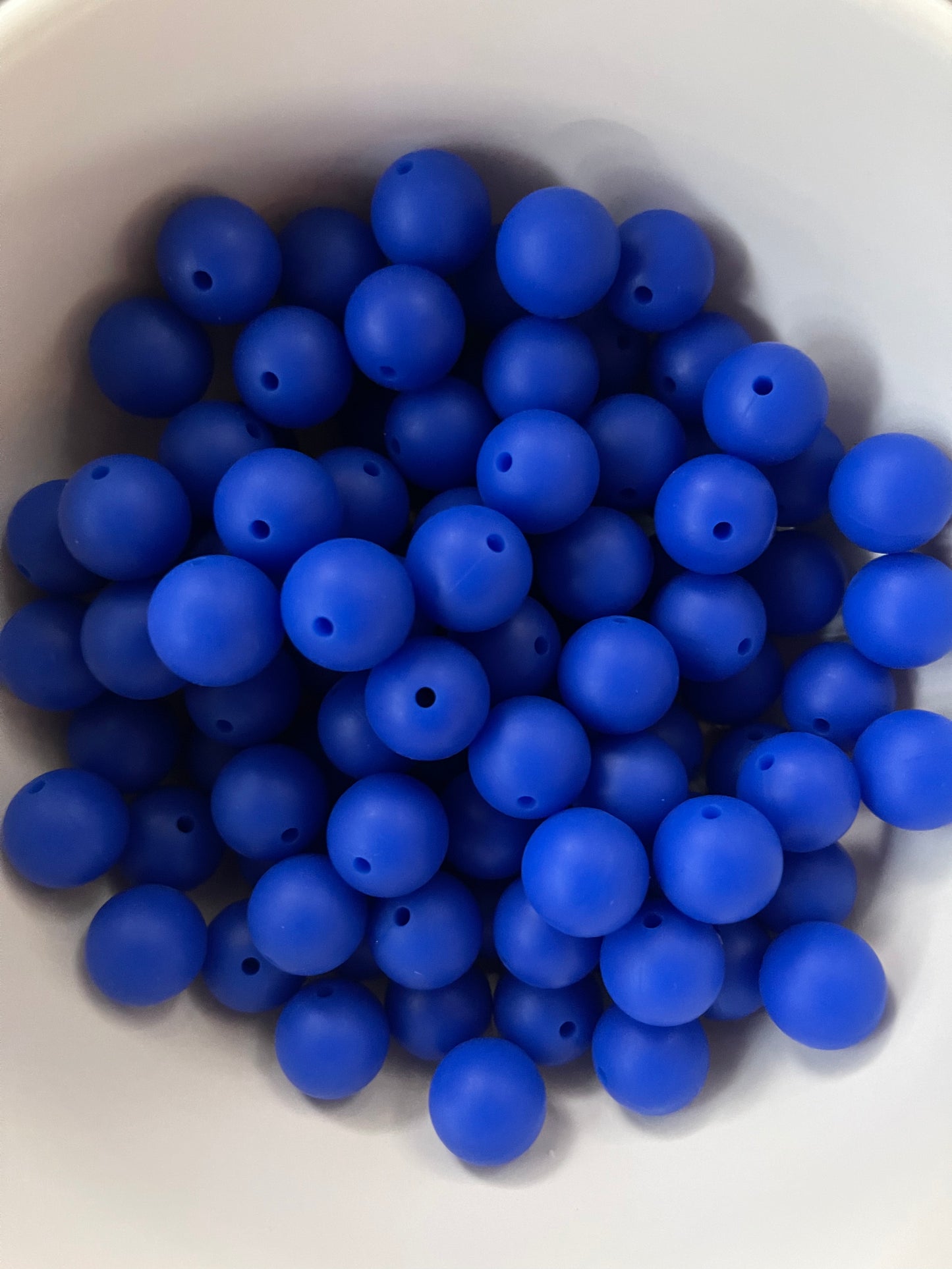 ROYAL BLUE Silicone Round (15mm)