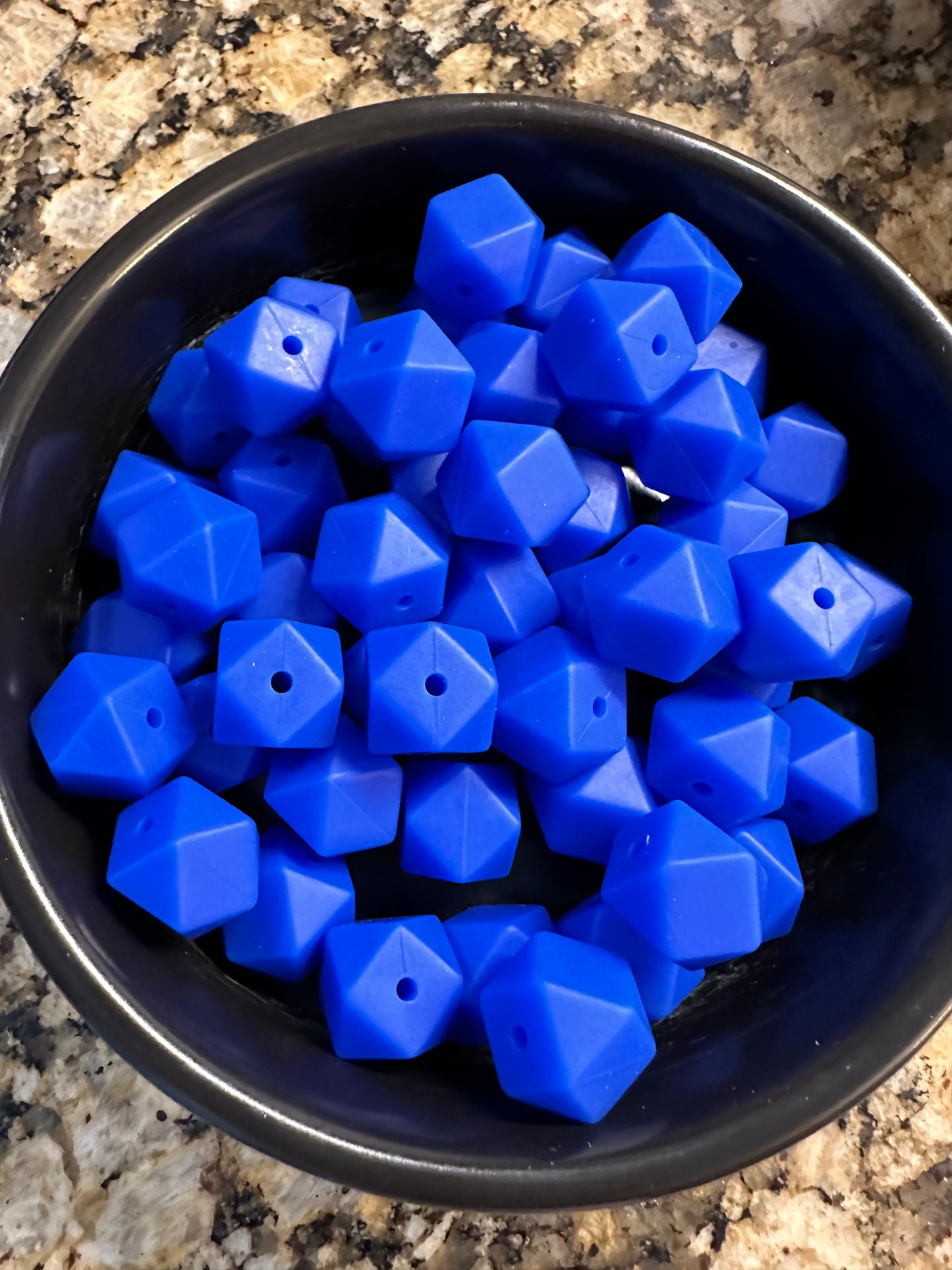 14mm ROYAL BLUE SiliCONE Hexagon