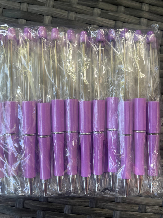 Lilac Beadable Pen (plastic)