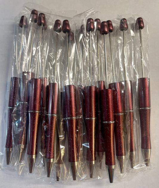 Brown Beadable Pen (plastic)