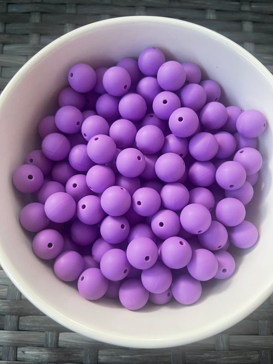 Purple Silicone Round (15mm)