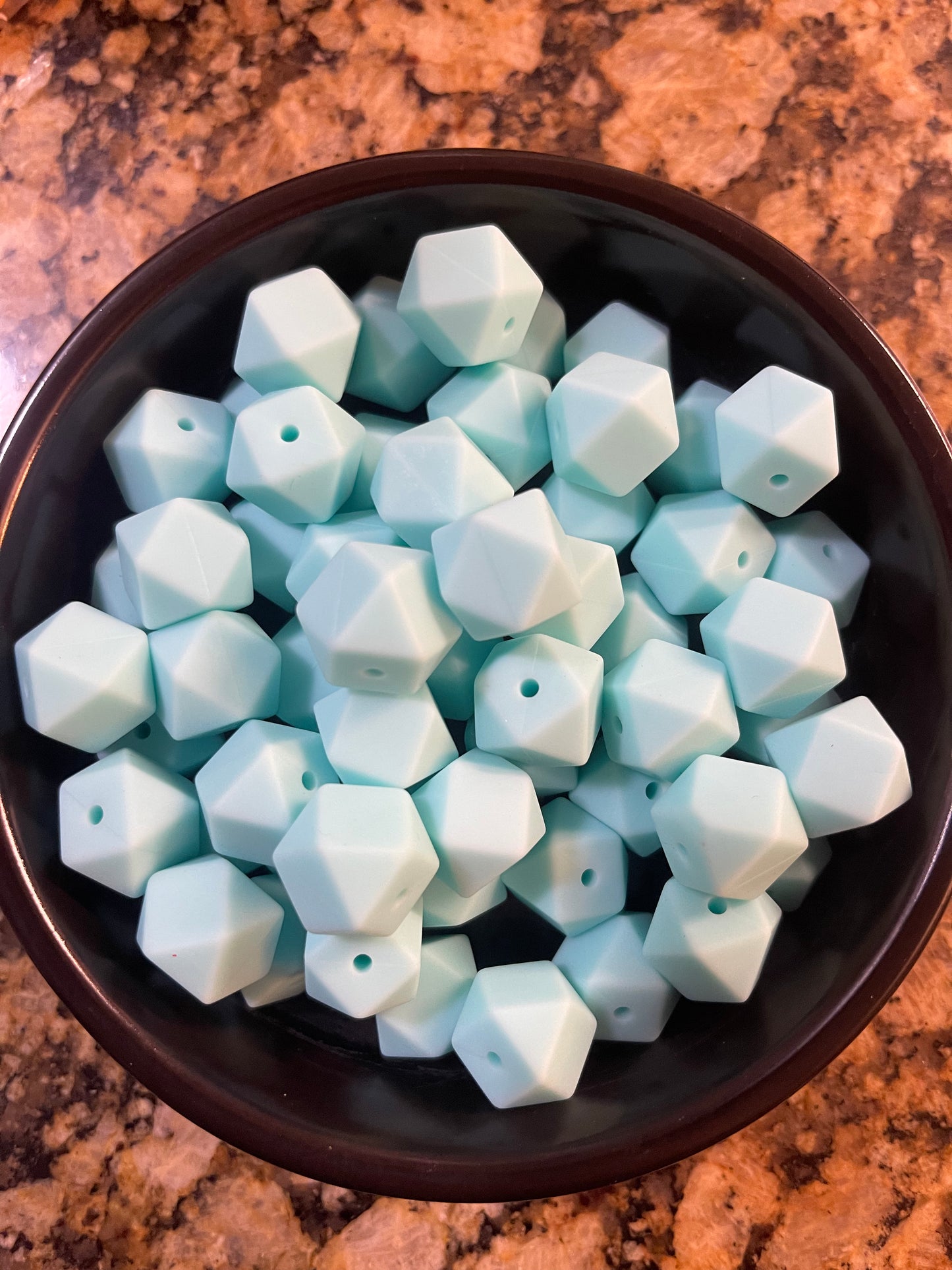 14mm AQUA Silicone Hexagon