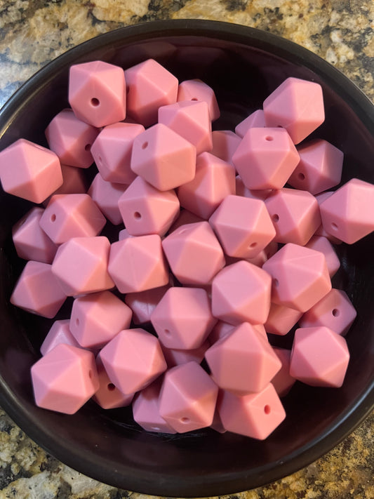 14mm BLUSH Silicone Hexagon