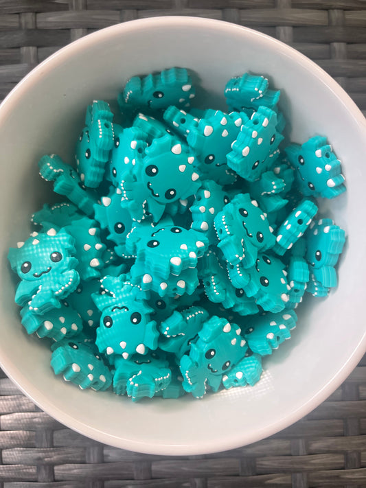 Turquoise Dragon Silicone Focal